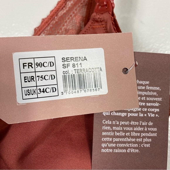 Cache Coeur maternity and nursing bra terracotta - Picture 8 of 9